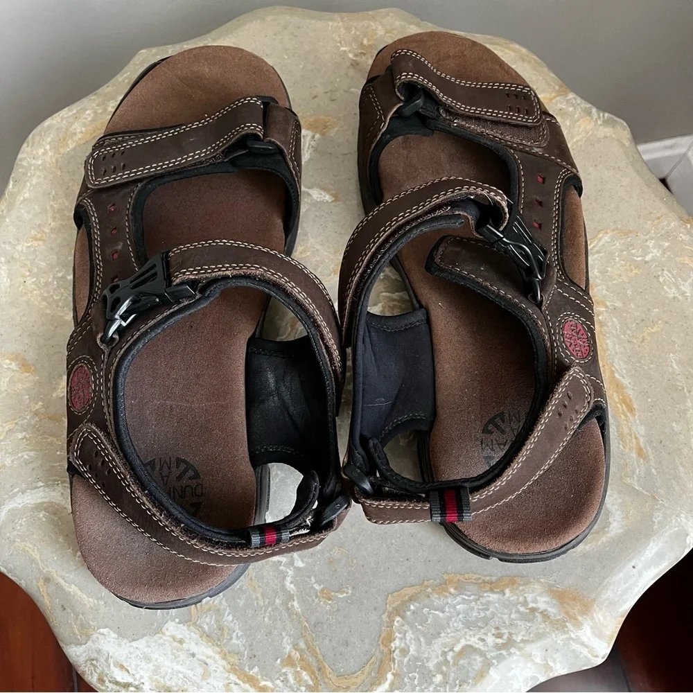 Dunham Nolan Men's 11 Java Brown Outdoor Comfort Sandals Hiking Waterproof Comfy